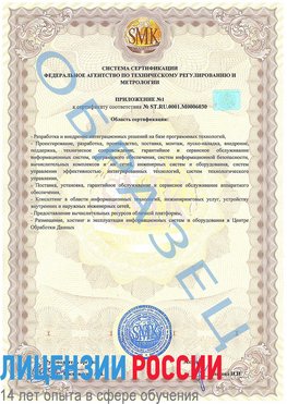 Образец сертификата соответствия (приложение) Лесной Сертификат ISO 27001